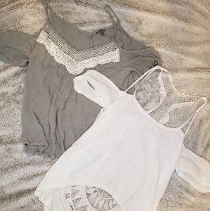 2 cold shoulder tops!